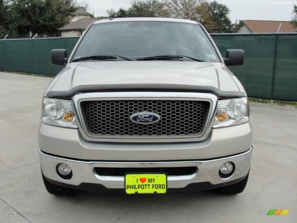2006 F150 Lariat SuperCrew - Smokestone Metallic / Black photo #8