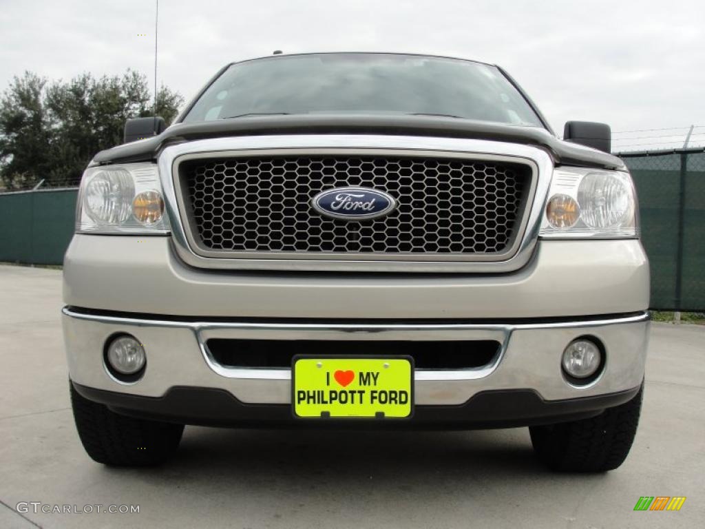 2006 F150 Lariat SuperCrew - Smokestone Metallic / Black photo #9