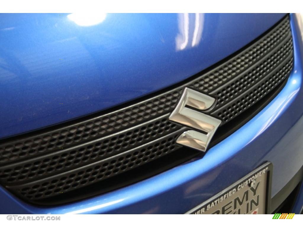 2007 SX4 AWD - Techno Blue Metallic / Black photo #45