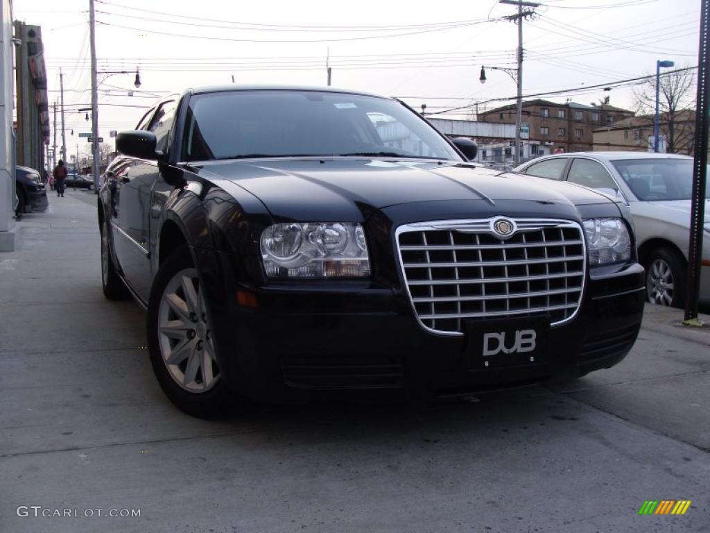 2008 300 LX - Brilliant Black Crystal Pearl / Dark Khaki/Light Graystone photo #1