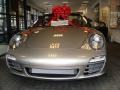 2011 Platinum Silver Metallic Porsche 911 Carrera 4S Cabriolet  photo #2