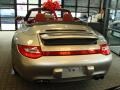 2011 Platinum Silver Metallic Porsche 911 Carrera 4S Cabriolet  photo #4