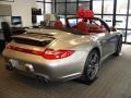 2011 Platinum Silver Metallic Porsche 911 Carrera 4S Cabriolet  photo #5