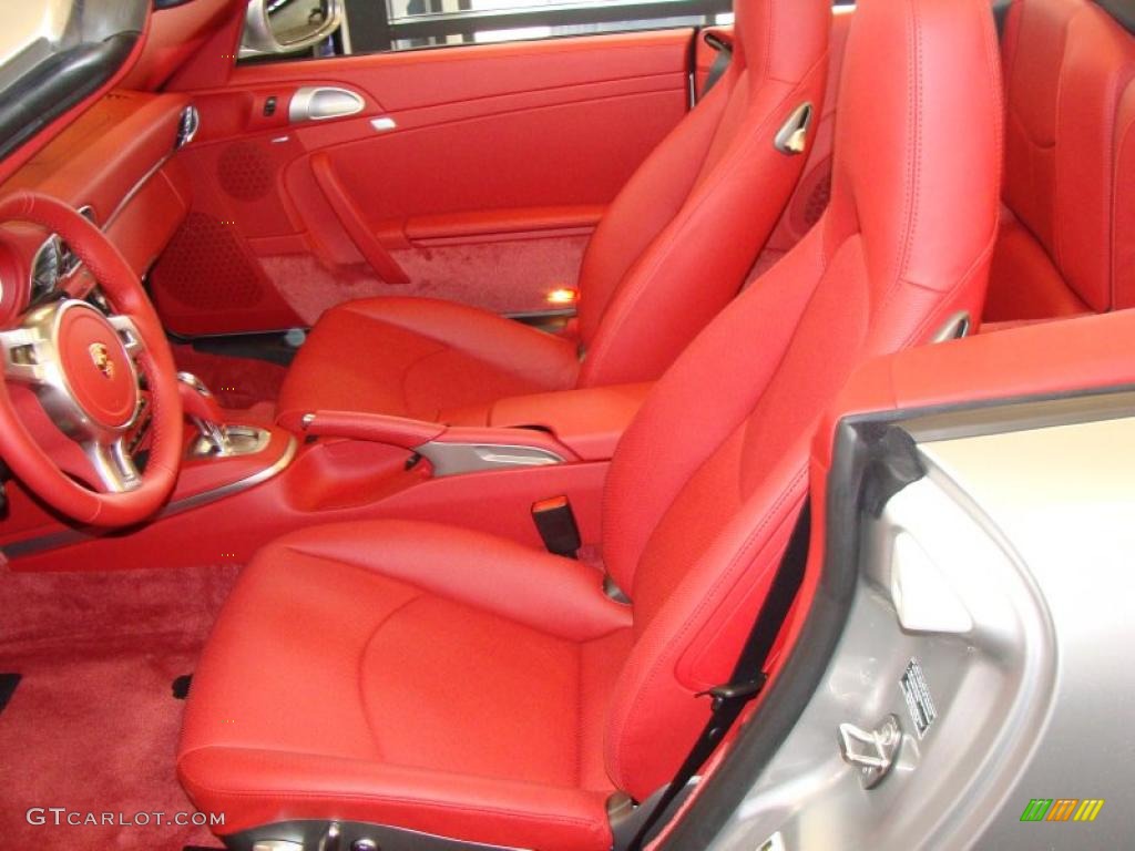 Carrera Red Interior 2011 Porsche 911 Carrera 4S Cabriolet Photo #41988739