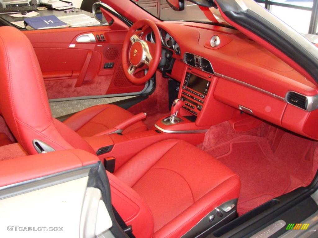 Carrera Red Interior 2011 Porsche 911 Carrera 4S Cabriolet Photo #41988795