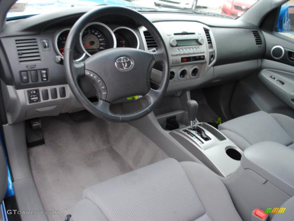 Graphite Gray Interior 2008 Toyota Tacoma V6 PreRunner TRD Access Cab Photo #41989171