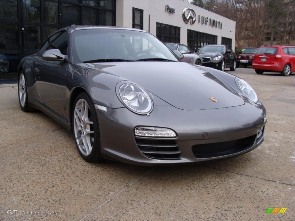 Meteor Grey Metallic 2009 Porsche 911 Carrera 4S Coupe Exterior Photo #41989212