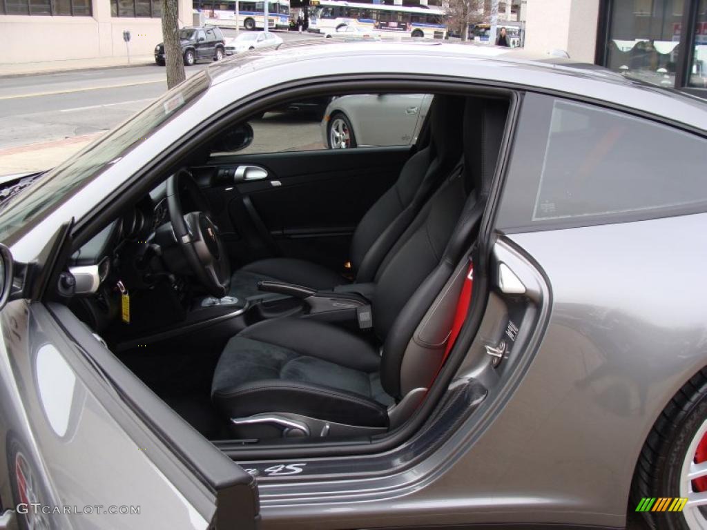 2009 911 Carrera 4S Coupe - Meteor Grey Metallic / Black photo #10