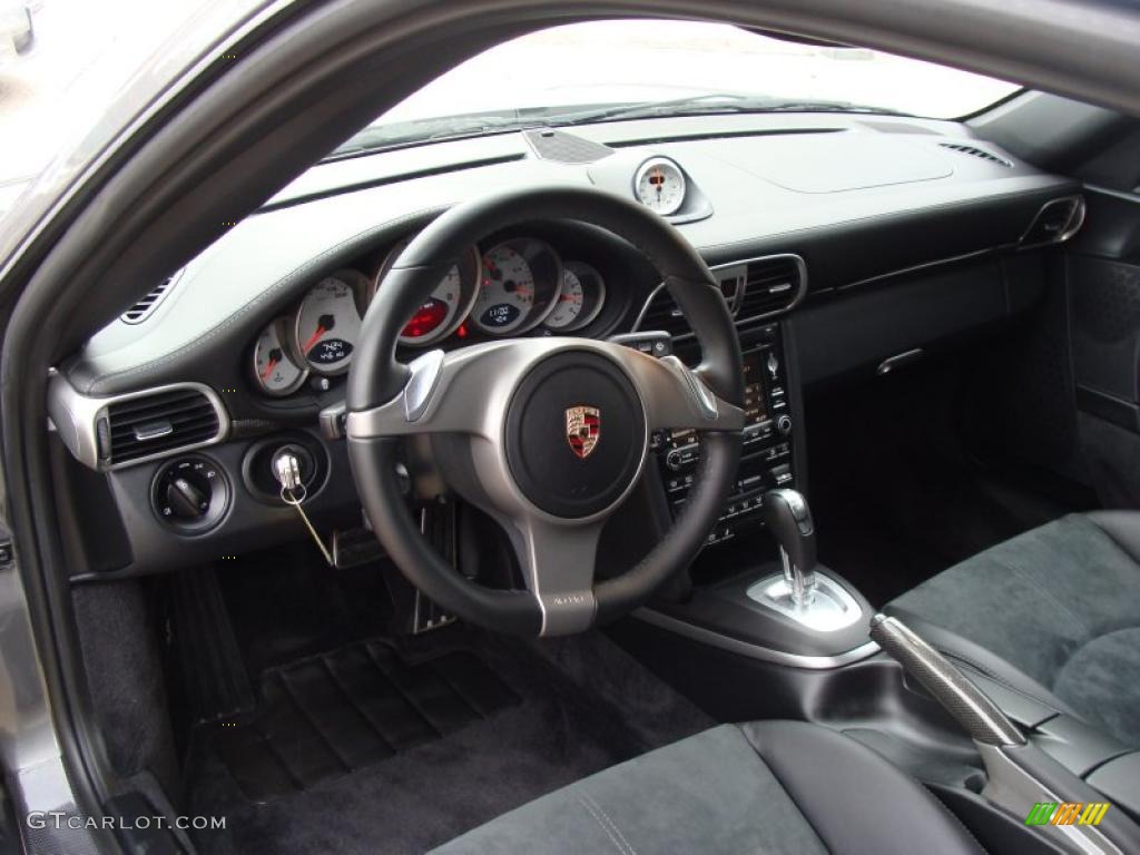 2009 911 Carrera 4S Coupe - Meteor Grey Metallic / Black photo #15