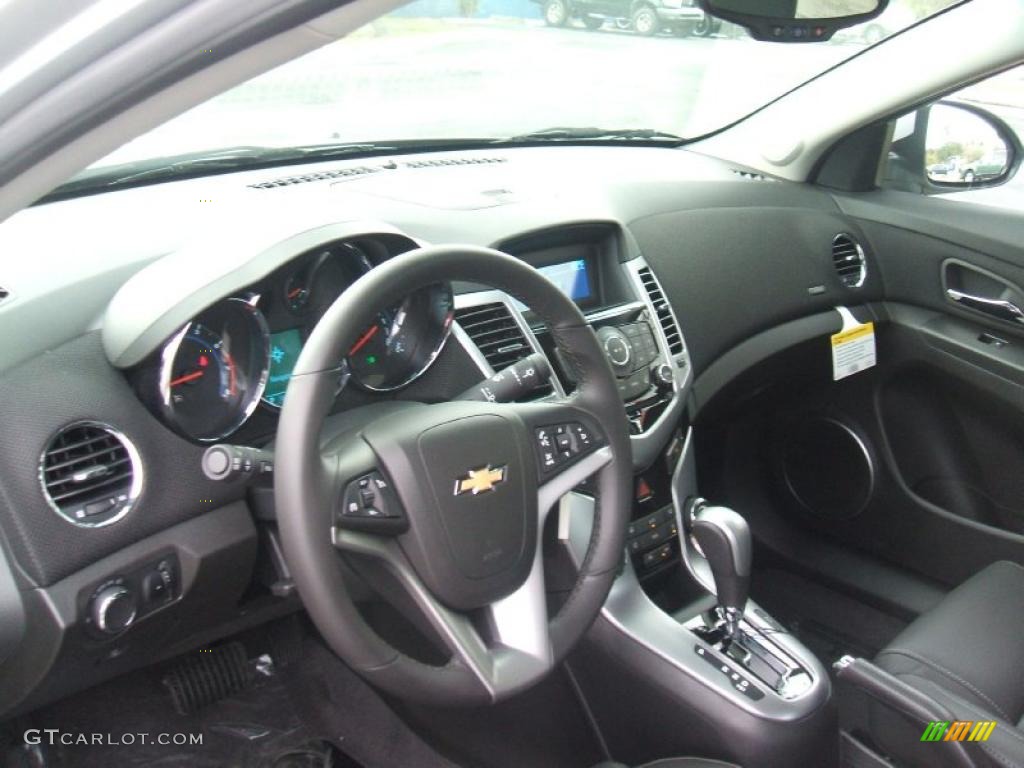 Jet Black Leather Interior 2011 Chevrolet Cruze LTZ Photo #41990895
