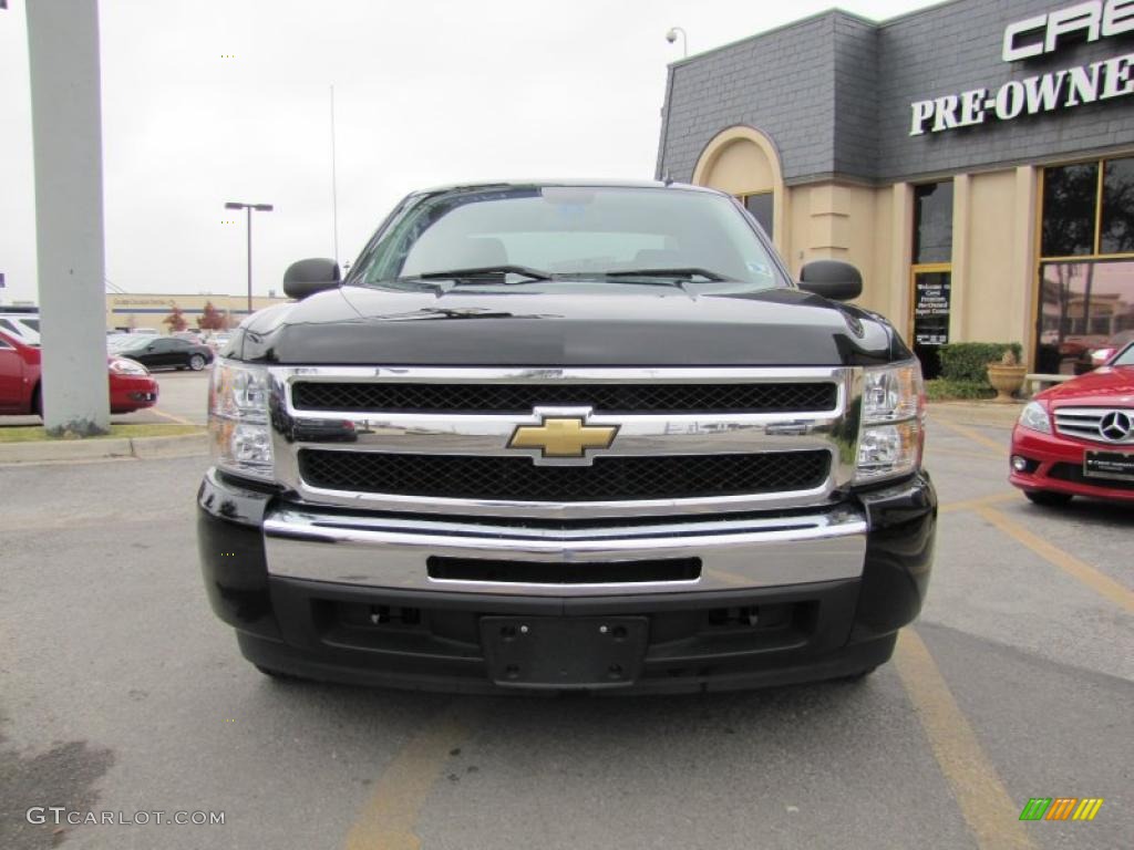 2009 Silverado 1500 LT Extended Cab - Black Granite Metallic / Ebony photo #2