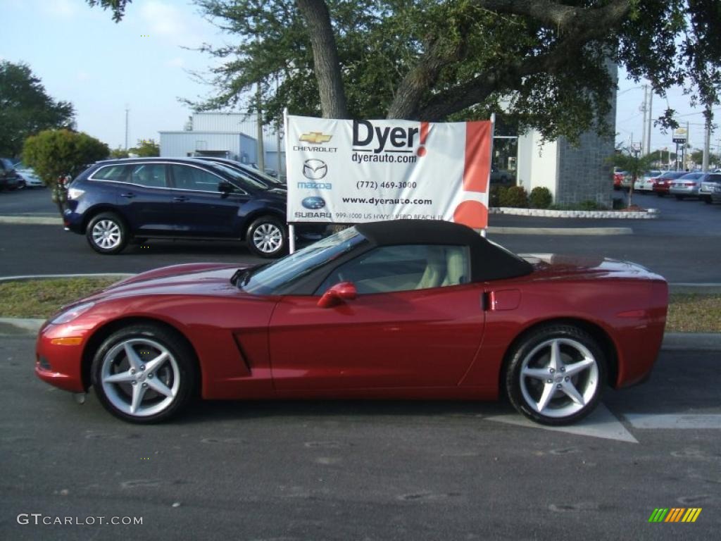 2011 Corvette Convertible - Crystal Red Tintcoat Metallic / Cashmere photo #3