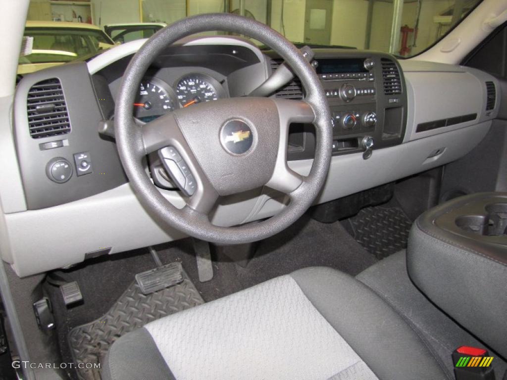 2009 Silverado 1500 LT Extended Cab - Black Granite Metallic / Ebony photo #13