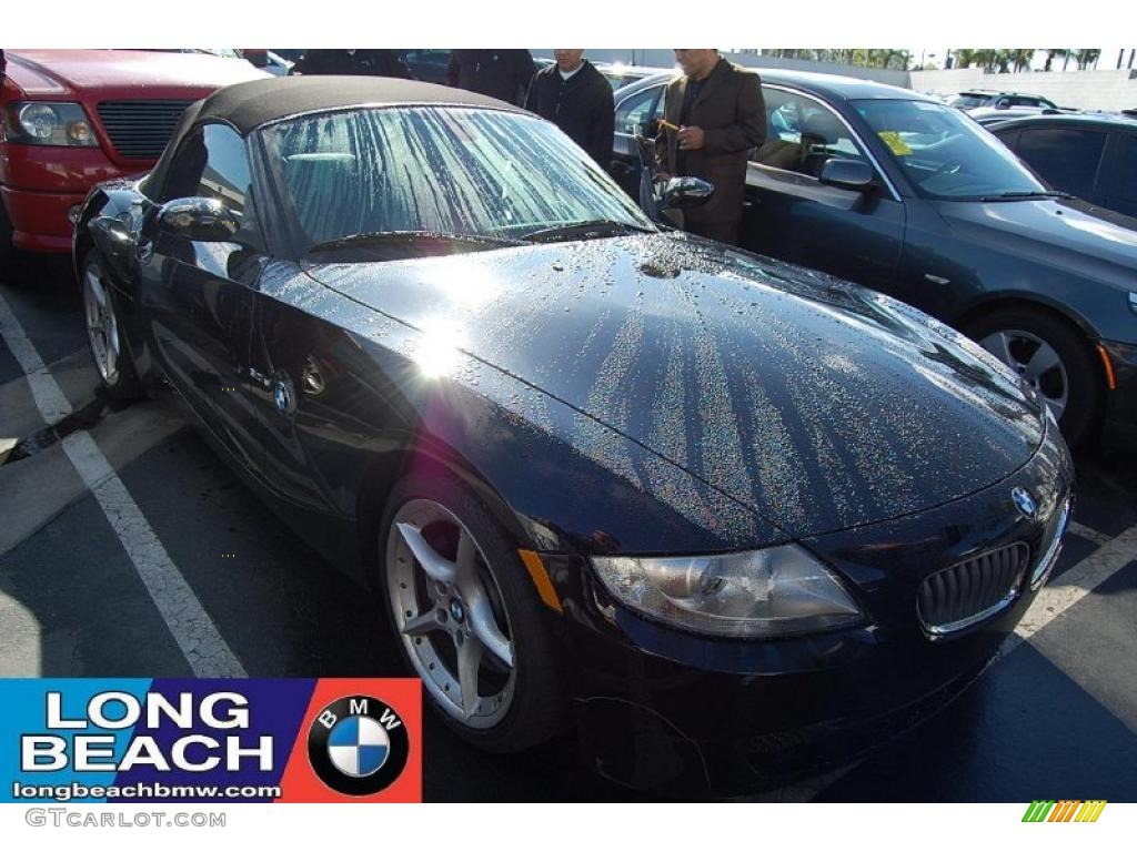 2008 Z4 3.0si Roadster - Jet Black / Black photo #1