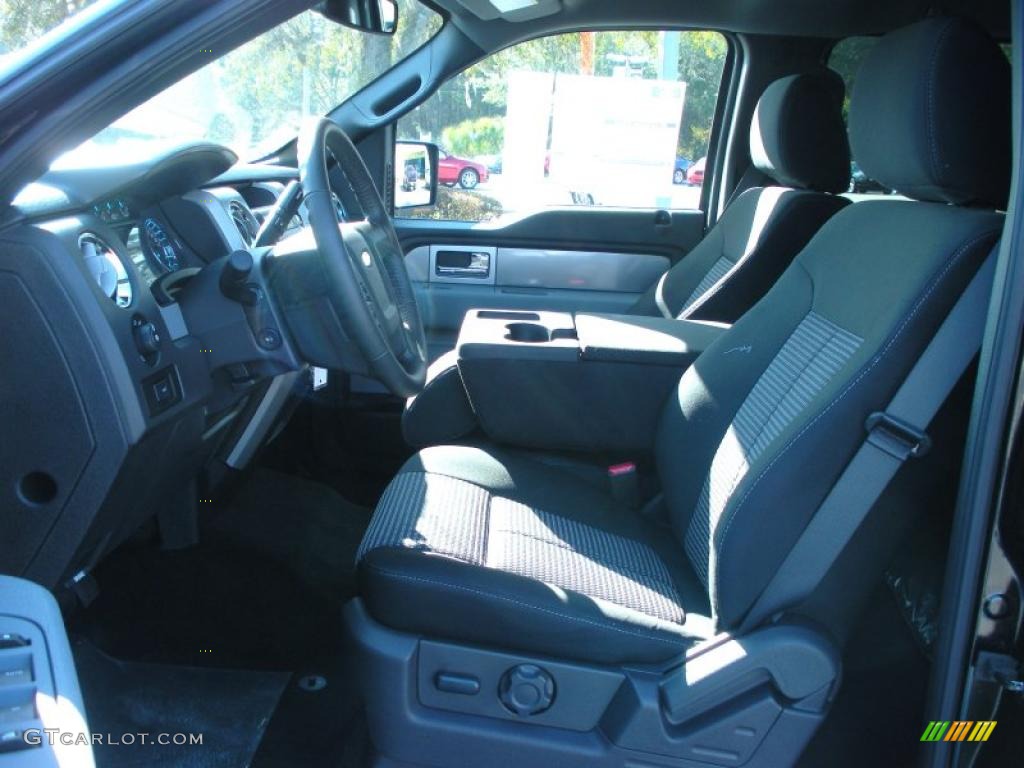 Steel Gray Interior 2011 Ford F150 XLT SuperCrew Photo #41995732