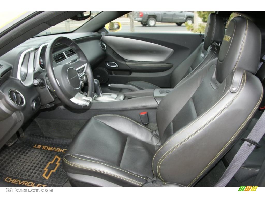 Black Interior 2010 Chevrolet Camaro SS Coupe Transformers Special Edition Photo #41997044