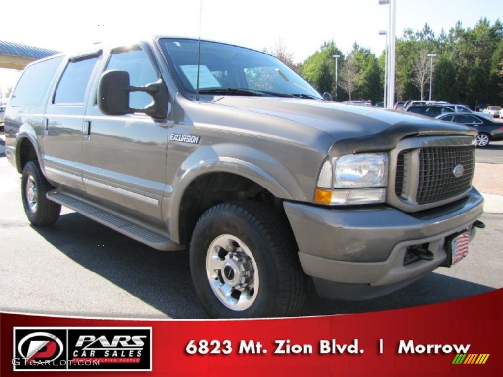 2003 Excursion Limited 4x4 - Mineral Grey Metallic / Medium Parchment photo #4