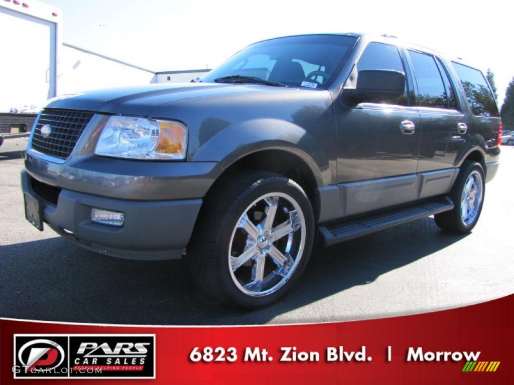 2003 Expedition XLT - Dark Shadow Grey Metallic / Flint Grey photo #1