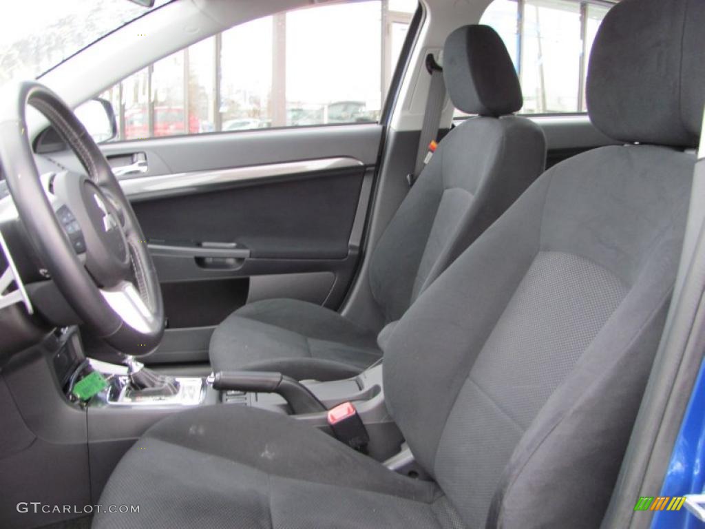 Black Interior 2010 Mitsubishi Lancer Sportback RALLIART AWD Photo #41998144