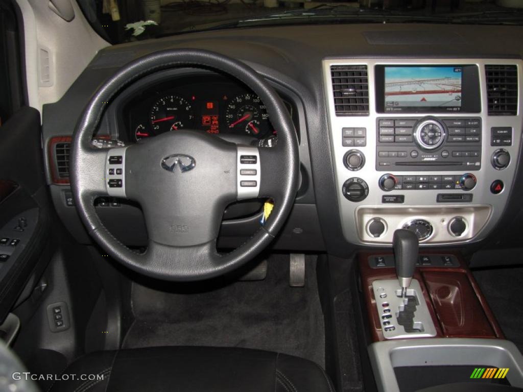 2010 QX 56 4WD - Liquid Onyx Black / Graphite photo #13