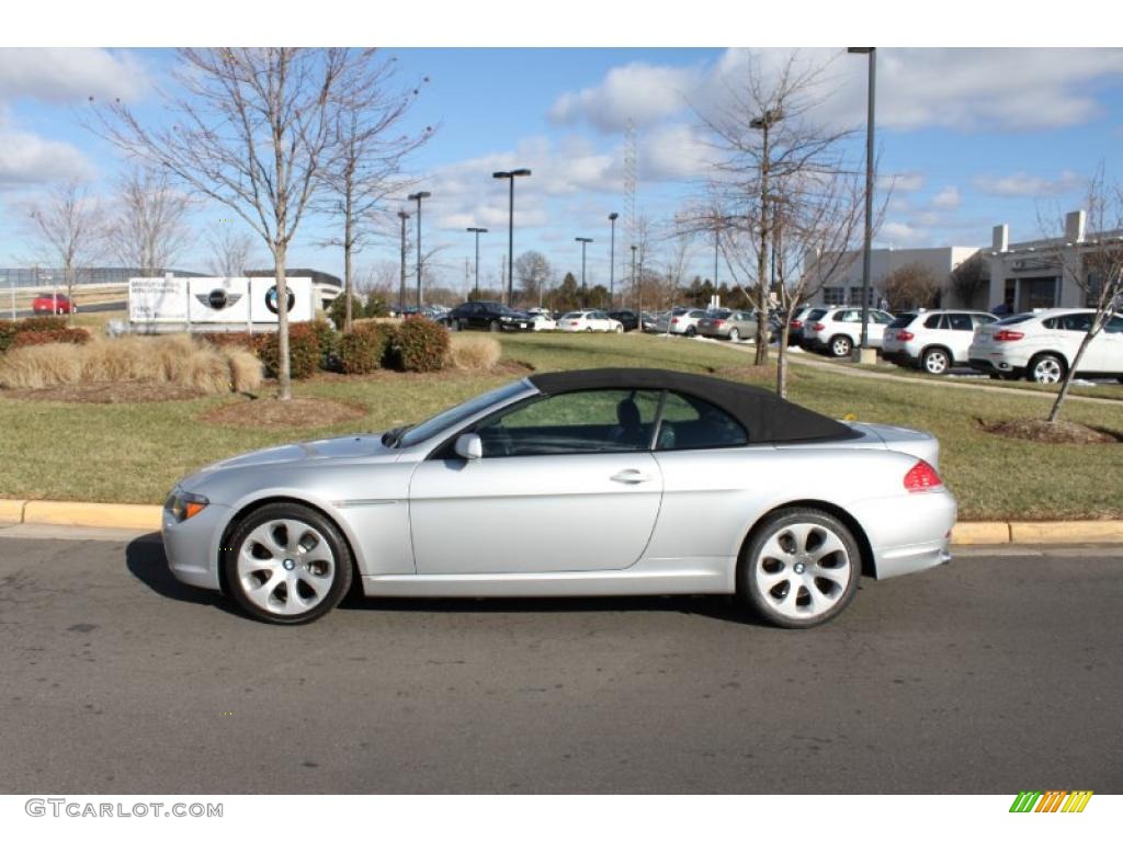 Titanium Silver Metallic 2005 BMW 6 Series 645i Convertible Exterior Photo #42004552