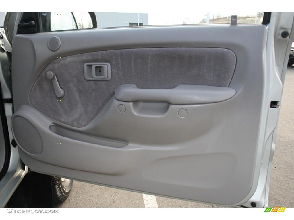 2001 Toyota Tacoma Regular Cab 4x4 Charcoal Door Panel Photo #42006260