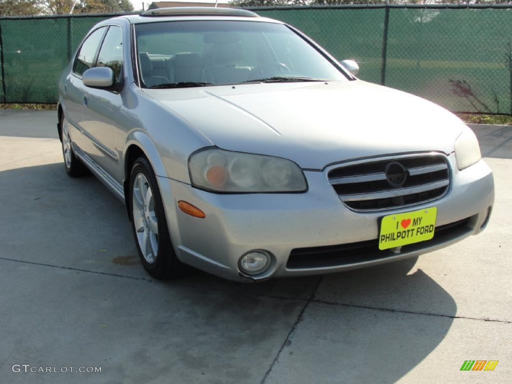 2003 Maxima GLE - Sheer Silver / Frost photo #1