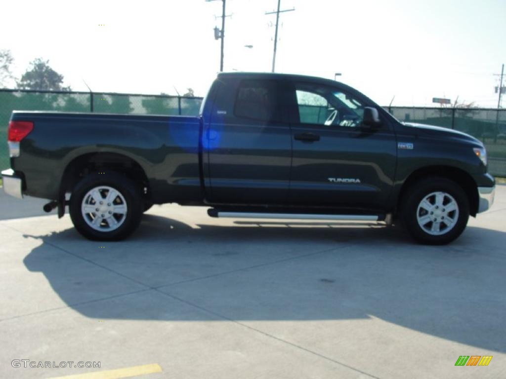 2008 Tundra SR5 Double Cab 4x4 - Timberland Green Mica / Beige photo #2