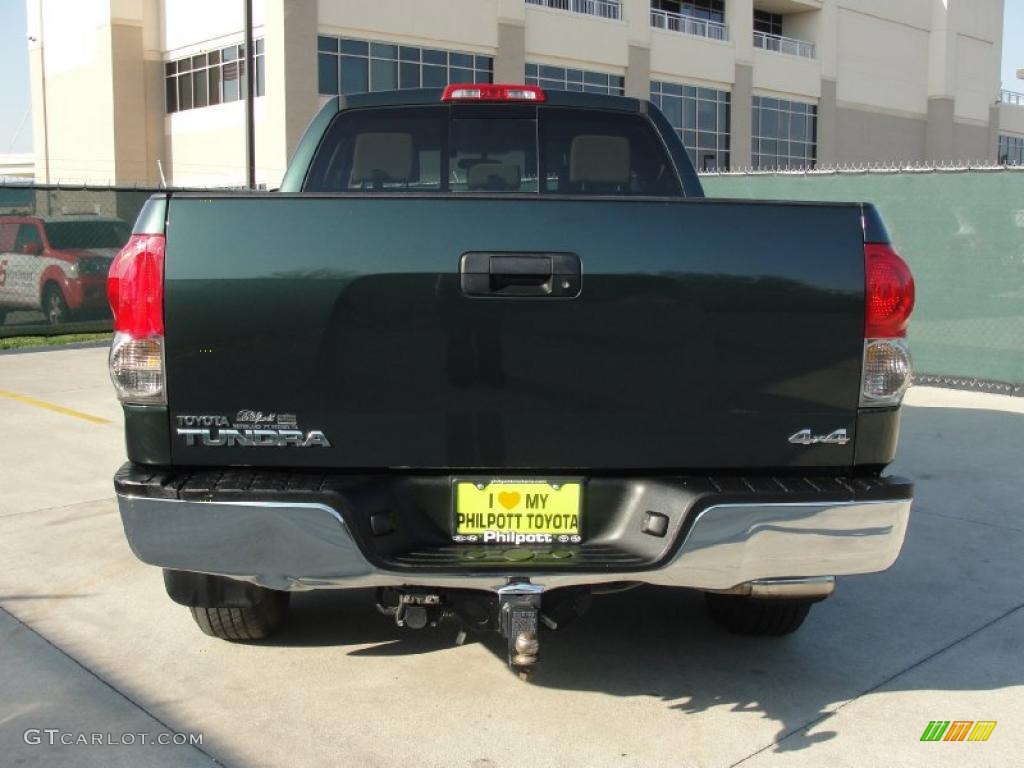 2008 Tundra SR5 Double Cab 4x4 - Timberland Green Mica / Beige photo #4