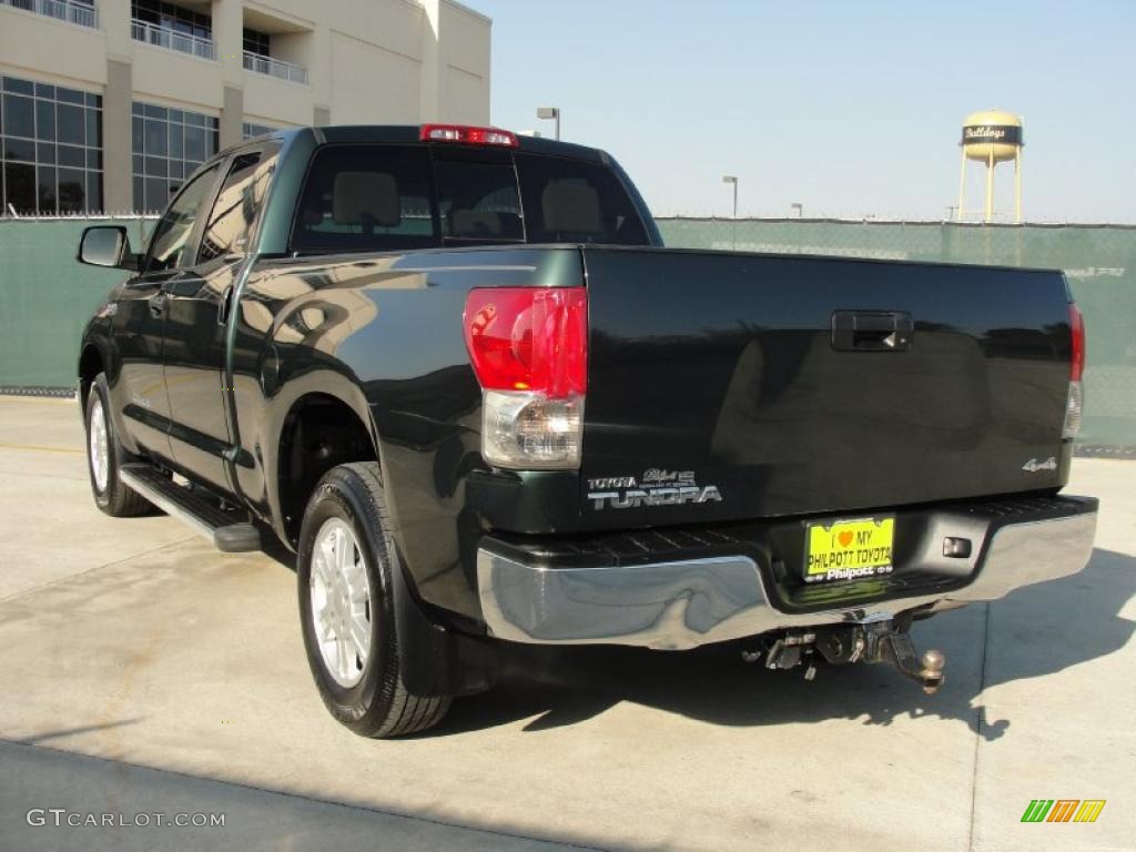 2008 Tundra SR5 Double Cab 4x4 - Timberland Green Mica / Beige photo #5