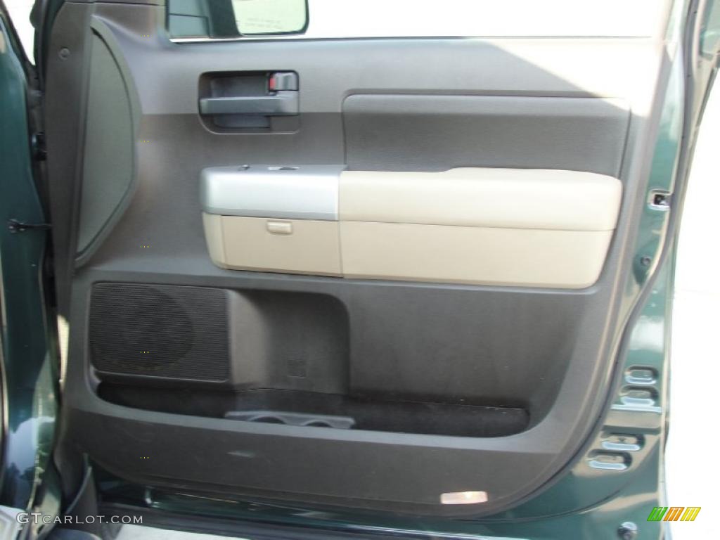 2008 Tundra SR5 Double Cab 4x4 - Timberland Green Mica / Beige photo #37