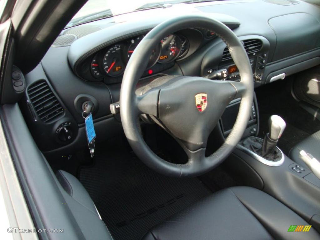 Black Interior 2004 Porsche 911 Carrera 4S Coupe Photo #42011428