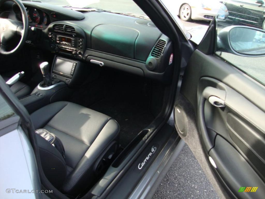 Black Interior 2004 Porsche 911 Carrera 4S Coupe Photo #42011504