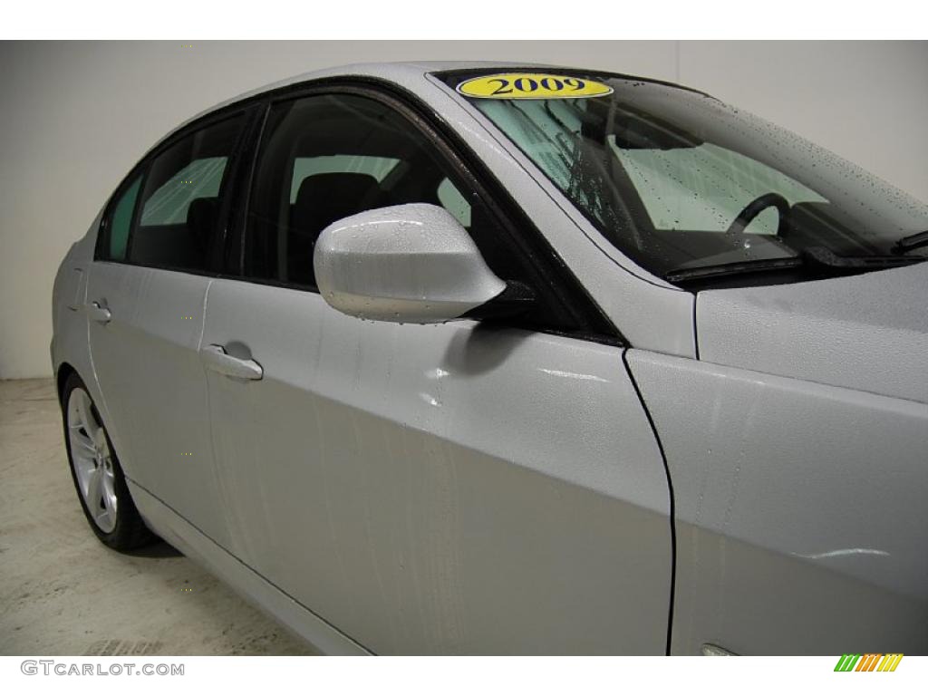 2009 3 Series 335i Sedan - Titanium Silver Metallic / Black photo #4