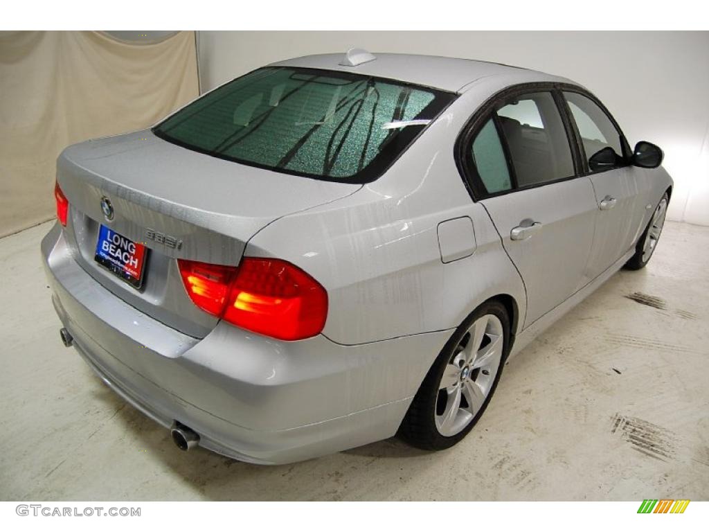 2009 3 Series 335i Sedan - Titanium Silver Metallic / Black photo #5