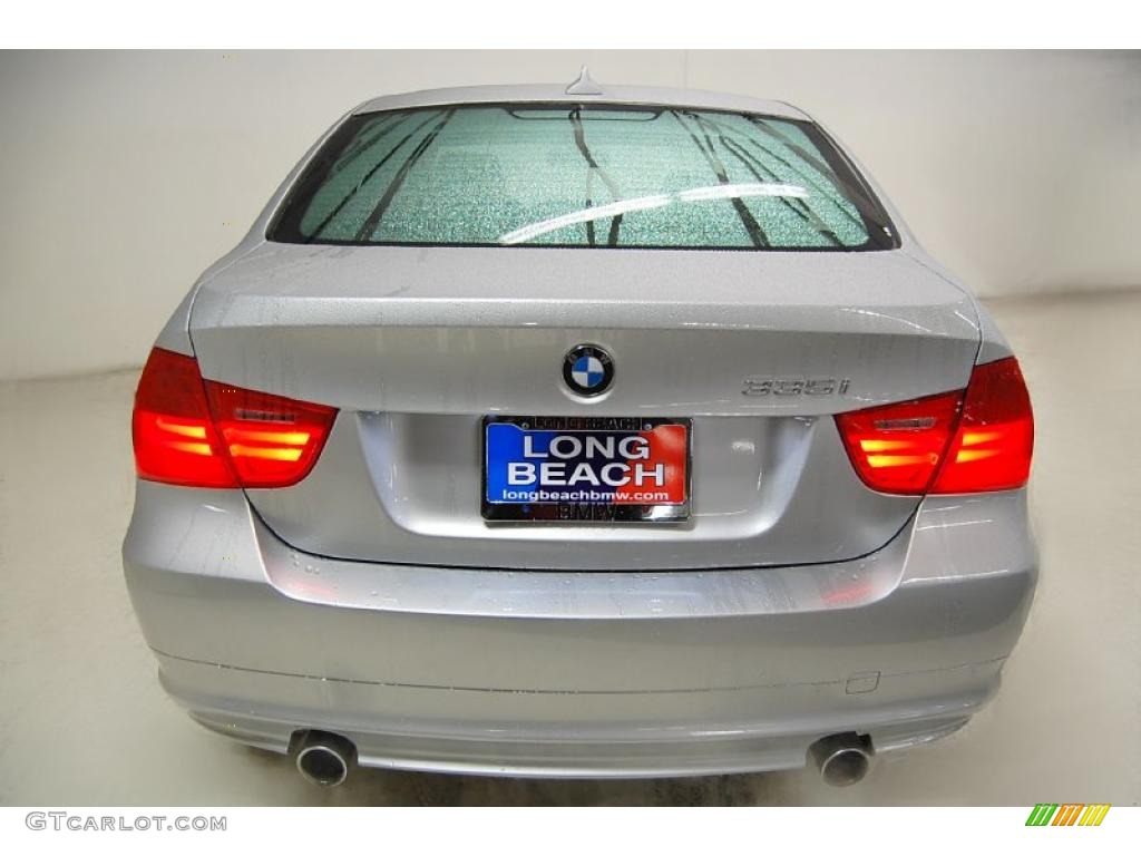2009 3 Series 335i Sedan - Titanium Silver Metallic / Black photo #6