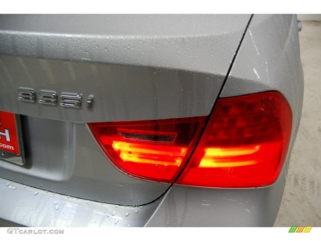 2009 3 Series 335i Sedan - Titanium Silver Metallic / Black photo #7