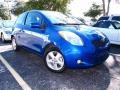 2008 Blazing Blue Pearl Toyota Yaris S 3 Door Liftback  photo #1