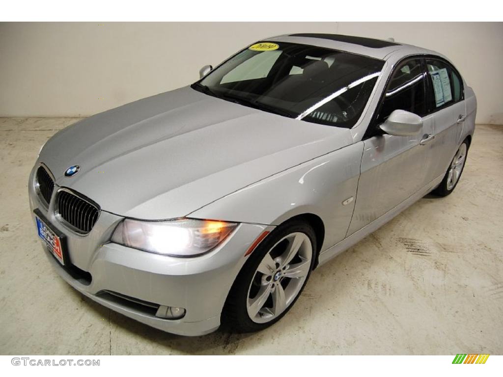 2009 3 Series 335i Sedan - Titanium Silver Metallic / Black photo #9