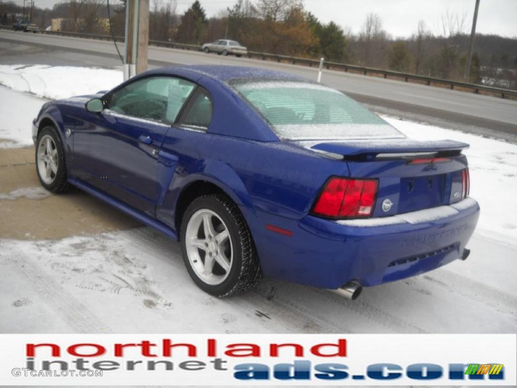2004 Mustang GT Coupe - Sonic Blue Metallic / Dark Charcoal photo #4