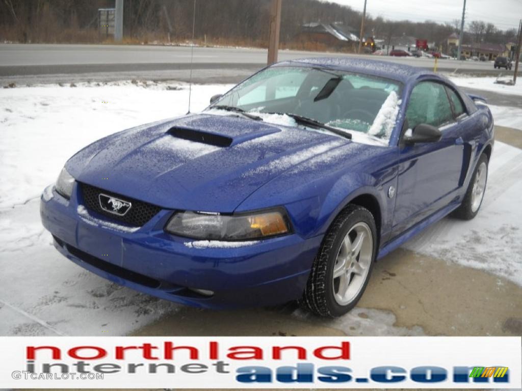 2004 Mustang GT Coupe - Sonic Blue Metallic / Dark Charcoal photo #12