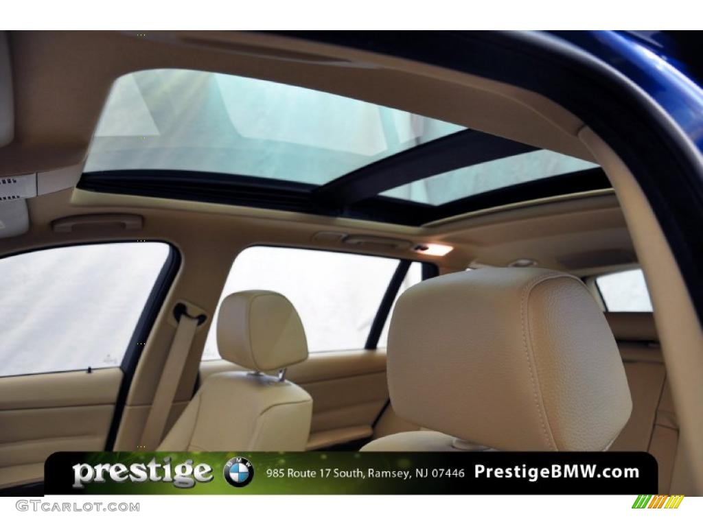 2010 3 Series 328i xDrive Sports Wagon - Montego Blue Metallic / Beige photo #13