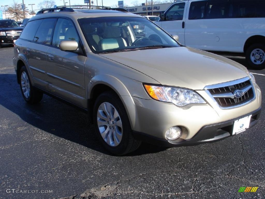 2009 Outback 2.5i Limited Wagon - Harvest Gold Metallic / Warm Ivory photo #3