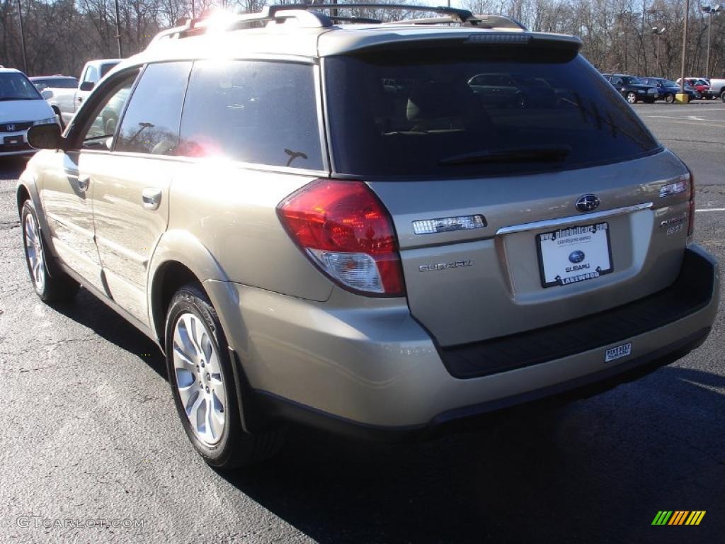 2009 Outback 2.5i Limited Wagon - Harvest Gold Metallic / Warm Ivory photo #6