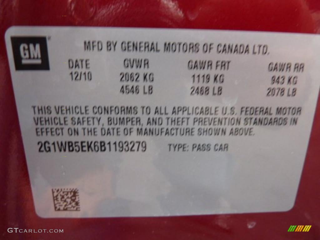 2011 Impala LT - Red Jewel Tintcoat / Ebony photo #17