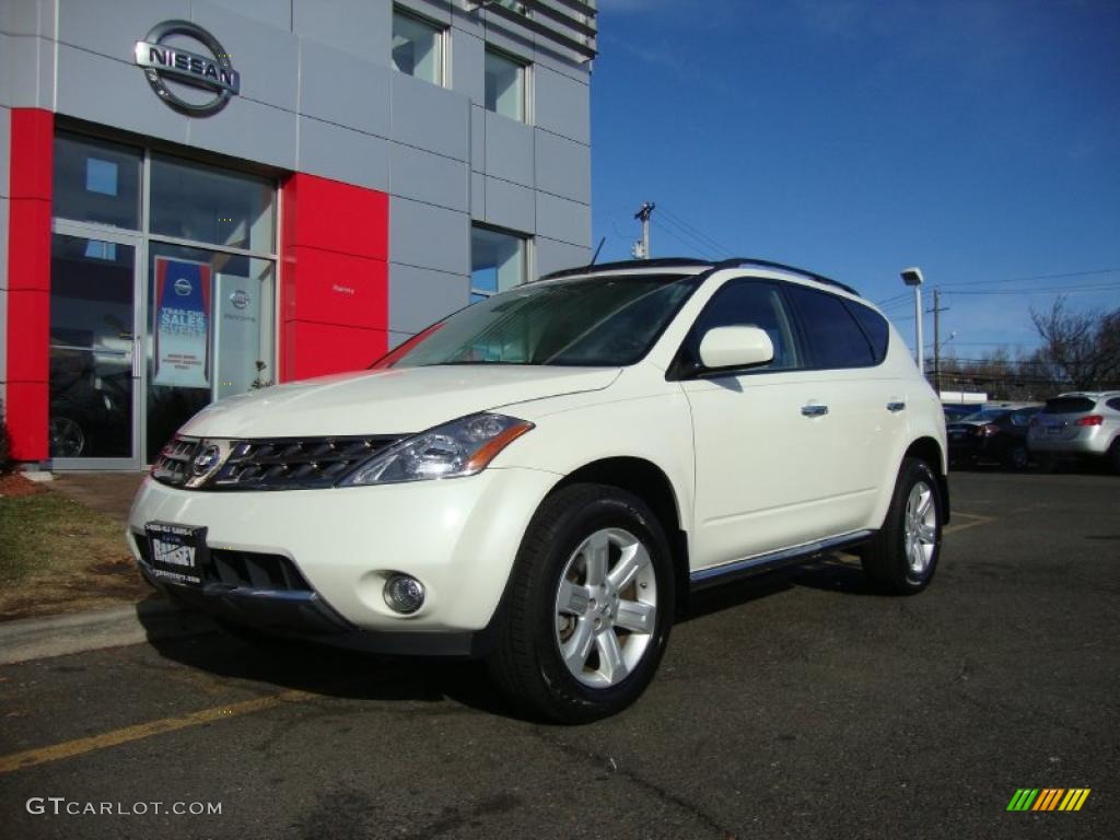 2007 Murano SL AWD - Glacier Pearl White / Cafe Latte photo #1