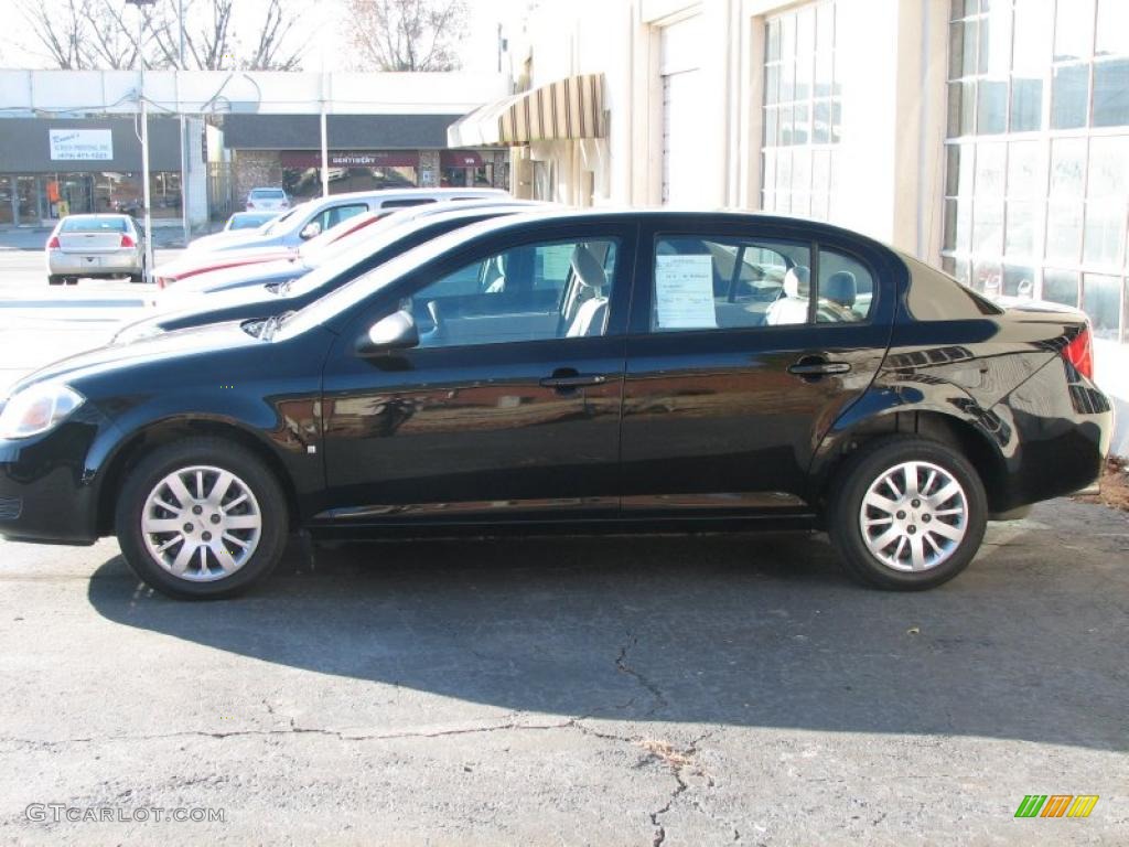 2010 Cobalt LS Sedan - Black Granite Metallic / Gray photo #1