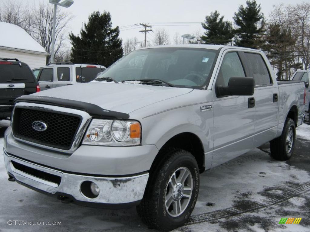 2008 F150 XLT SuperCrew 4x4 - Silver Metallic / Medium/Dark Flint photo #1