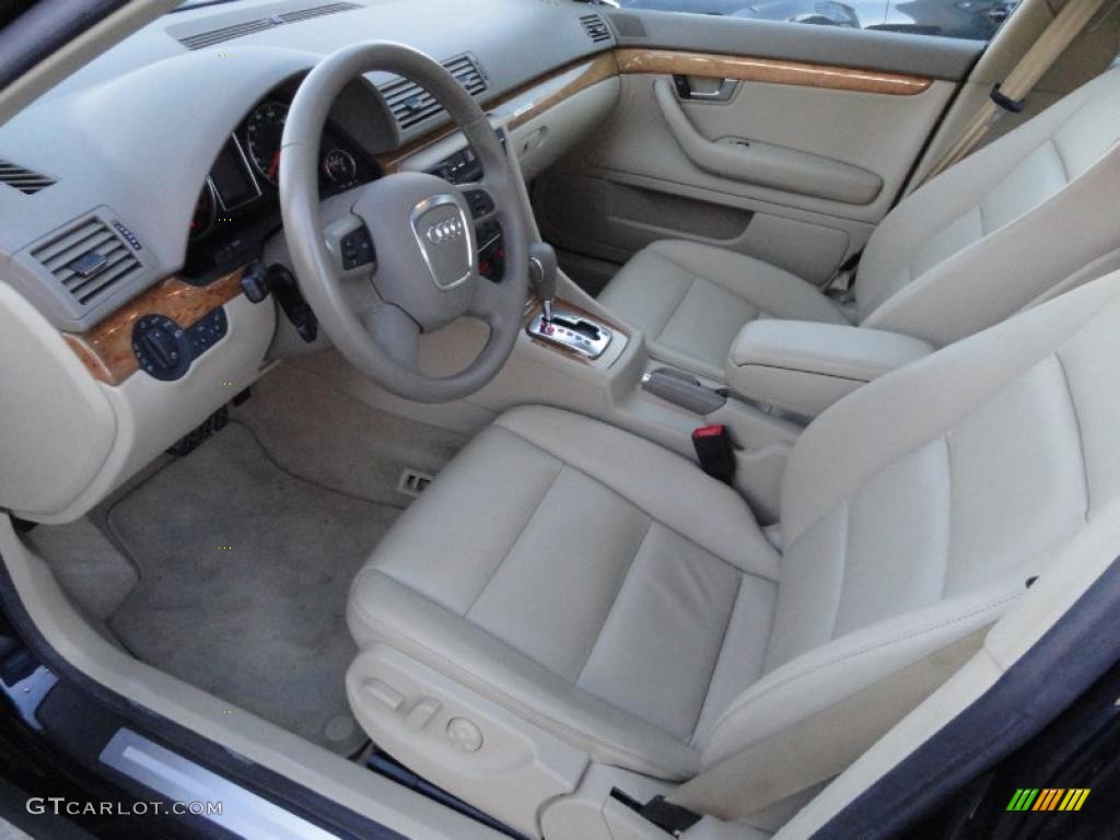 Beige Interior 2008 Audi A4 2.0T quattro Avant Photo #42022957
