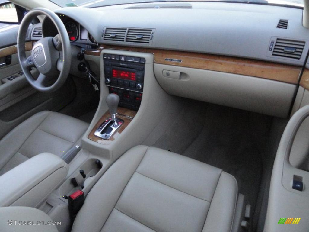 2008 Audi A4 2.0T quattro Avant Beige Dashboard Photo #42023005